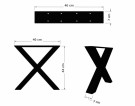 43CM  X  DESIGN BORDBEN - 1 ben         thumbnail