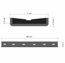 80cm. Metall profil/bordplater stivere -  1 stk.   thumbnail