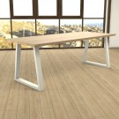 71cm TRAPES DESIGN BORDBEN - 1 BEN, HVIT thumbnail