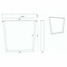  V DESIGN BORDBEN - 1 ben  (71CM HØYDE X 80CM BREDDE) thumbnail