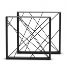  GEOMETRI DESIGN BORDBEN - 1 BEN (71cm høyde x 70cm bredde) thumbnail