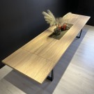 VIKINGSKIP - HELTRE EIK SPISEBORD MED 2 TILLEGGSPLATER thumbnail