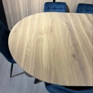 ANNE Rundt Ø130 Spisebord m/tilleggsplater 190cm , farge natur  thumbnail
