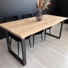 FIRKANTET DESIGN BORDBEN - 1 ben  (71cm høyde x 70cm bredde)   thumbnail