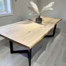 JAN SPISEBORD 250X90X75 ,FARGE NATUREL-2delt, eikestokk thumbnail