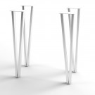 71CM P DESIGN BORDBEN - 4 BEN-Børstet stål thumbnail