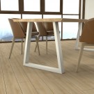 71cm TRAPES DESIGN BORDBEN - 1 BEN, HVIT thumbnail