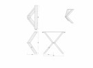 K DESIGN BORDBEN - 1 BEN (70CM HØYDE x 70cm BREDDE)   thumbnail