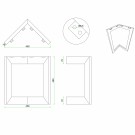 46cm L DESIGN BORDBEN TIL SALONGBORD - 1 BEN    thumbnail