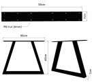  TRAPES DESIGN BORDBEN TIL SALONGBORD - 1 BEN    44cm x58cm (H x B) thumbnail