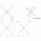 K DESIGN BORDBEN - 1 BEN (70CM HØYDE x 70cm BREDDE)   thumbnail