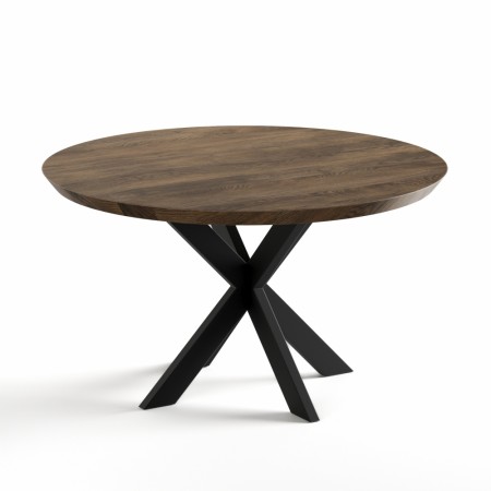 Ø130cm ASTRID SVART RUNDT SPISEBORD 