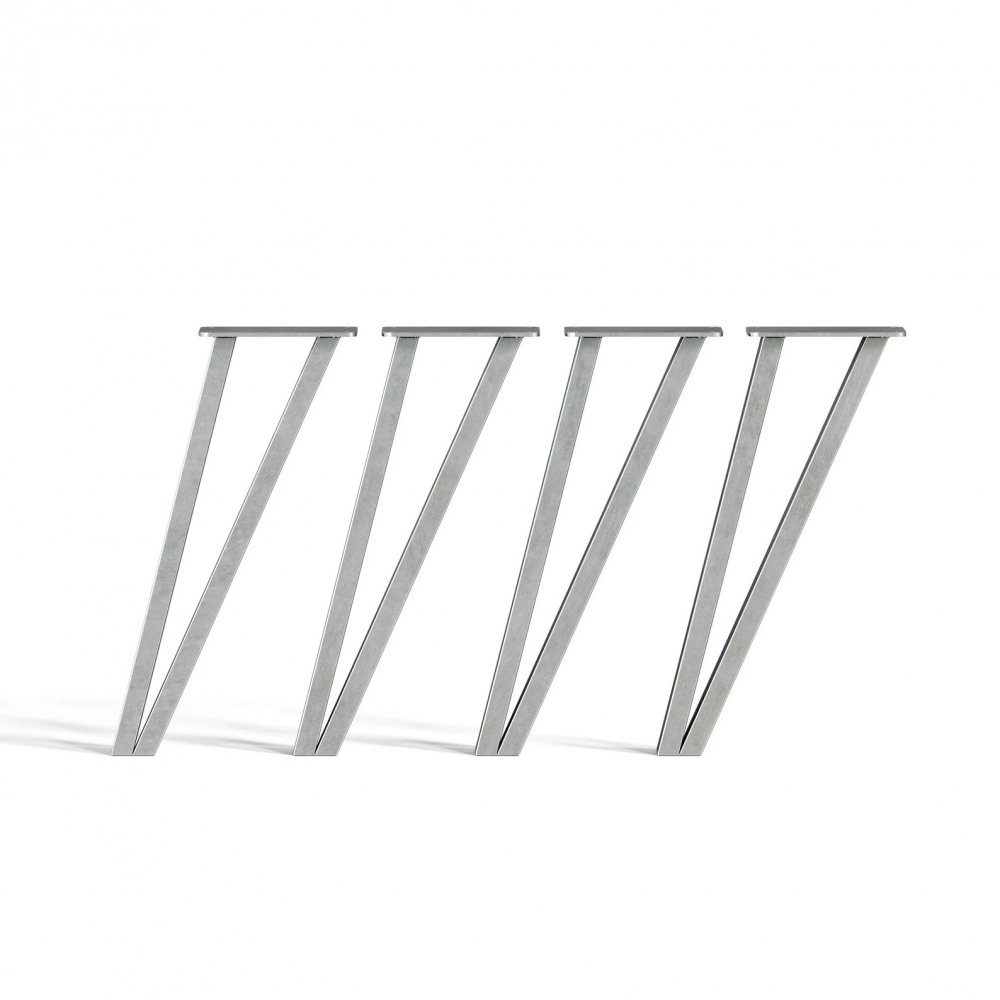 46CM P DESIGN BORDBEN - 4 BEN-Børstet stål . Passer perfekt til salongbord. Leveres på 2-6 dager med Bring. Betal trygt med Klarna, Visa, Mastercard eller Vipps.