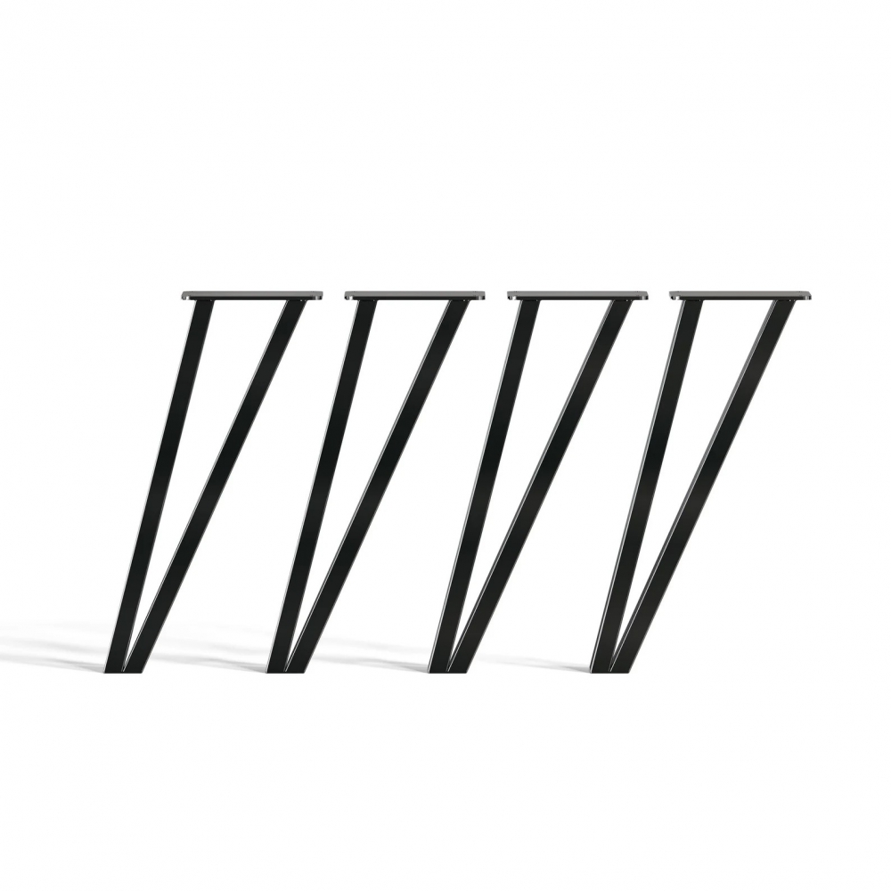 Enkle, men sterke bordben, som ikke tar mye plass, men holder bordplaten stabil. •46 (H) Passer perfekt til salongbord . Leveres på 2-6 dager med Bring. Betal trygt med Klarna, Visa, Mastercard eller Vipps.